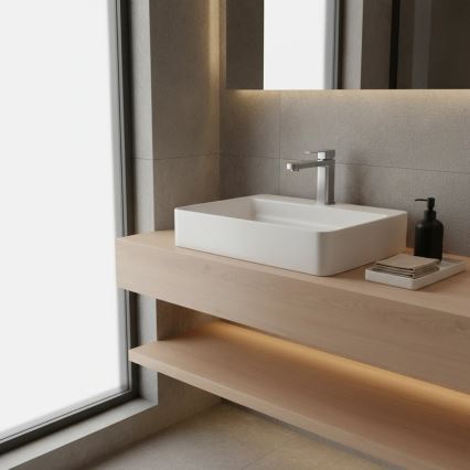 REA-B4589 - Bateria umywalkowa ARLO 17 cm nikiel