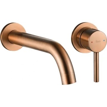 REA-B4600 - Bateria umywalkowa do montażu podtynkowego LUNGO szczotkowana miedź