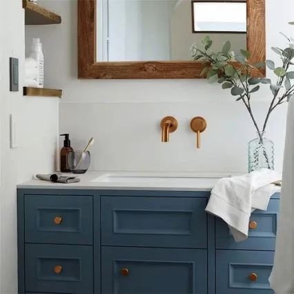 REA-B4600 - Bateria umywalkowa do montażu podtynkowego LUNGO szczotkowana miedź