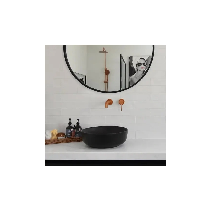 REA-B4600 - Bateria umywalkowa do montażu podtynkowego LUNGO szczotkowana miedź