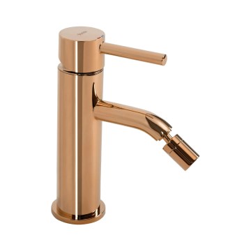 REA-B4700 - Bateria bidetowa LUNGO 17 cm różowe złoto