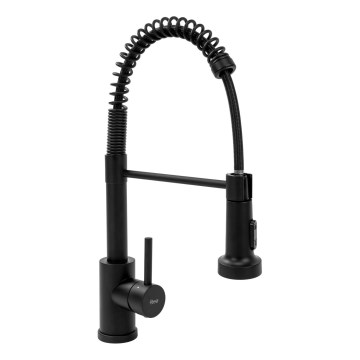 REA-B4820 - Bateria zlewozmywakowa z wyciąganą wylewką COLIN 42,5 cm czarna