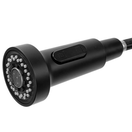 REA-B4820 - Bateria zlewozmywakowa z wyciąganą wylewką COLIN 42,5 cm czarna