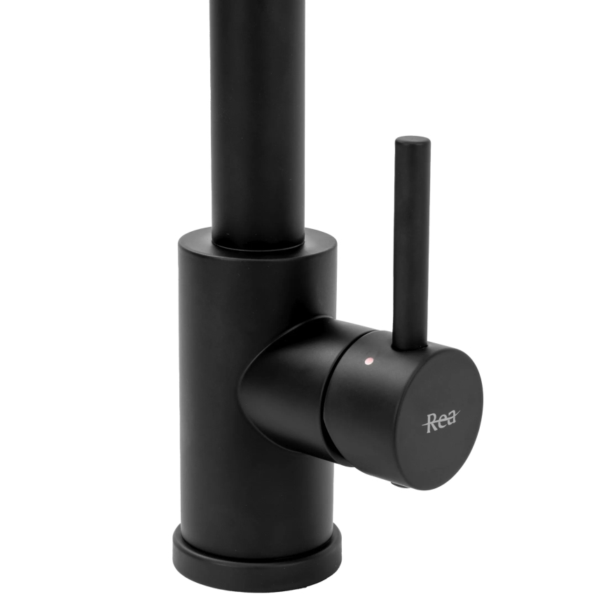 REA-B4820 - Bateria zlewozmywakowa z wyciąganą wylewką COLIN 42,5 cm czarna