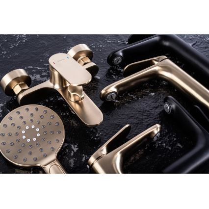 REA-B4896 - Bateria umywalkowa MARCO 27,5 cm czarna