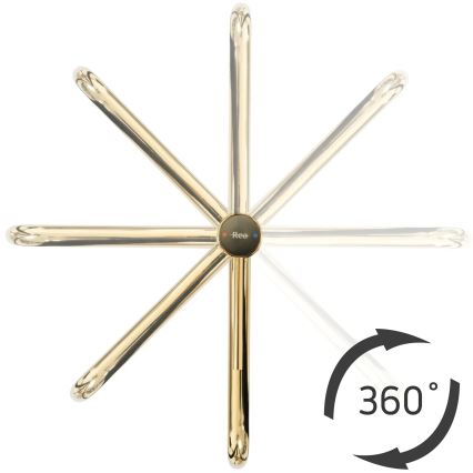 REA-B5002 - Bateria umywalkowa LUGANO 34 cm złota