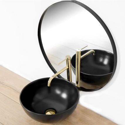 REA-B5002 - Bateria umywalkowa LUGANO 34 cm złota