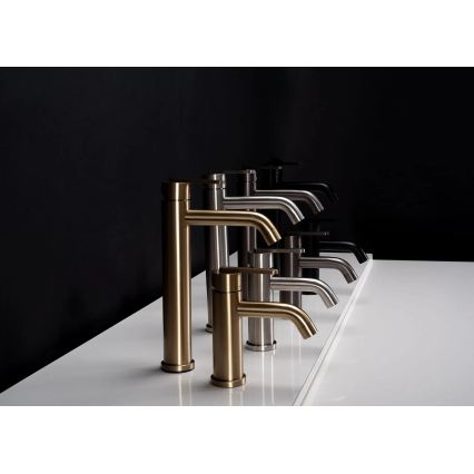 REA-B5509 - Bateria umywalkowa ONTARIO 30 cm szczotkowane złoto