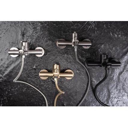 REA-B5514 - Zestaw wannowy z baterią ONTARIO w wykończeniu szczotkowanej stali