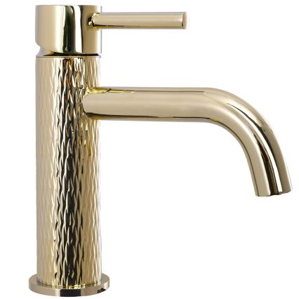 REA-B6322 - Bateria umywalkowa LUNGO ART 16,5 cm złota