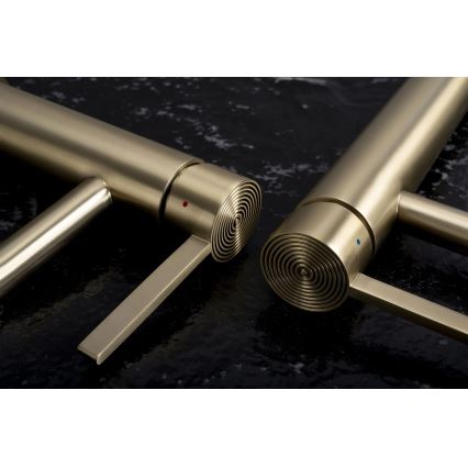 REA-B6444 - Bateria umywalkowa FOSTER 18,2 cm złota