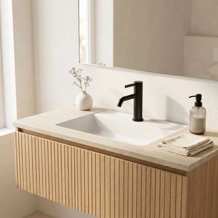 REA-B6531 - Bateria umywalkowa RIVO 16,5 cm czarna