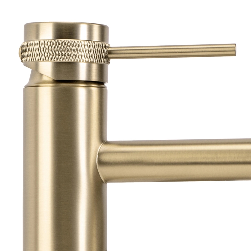 REA-B6950 - Bateria umywalkowa LUNGO 16,5 cm szczotkowane złoto
