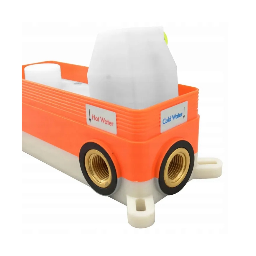 REA-B7503 - Zestaw wannowy LUNGO z baterią podtynkową, szczotkowane złoto