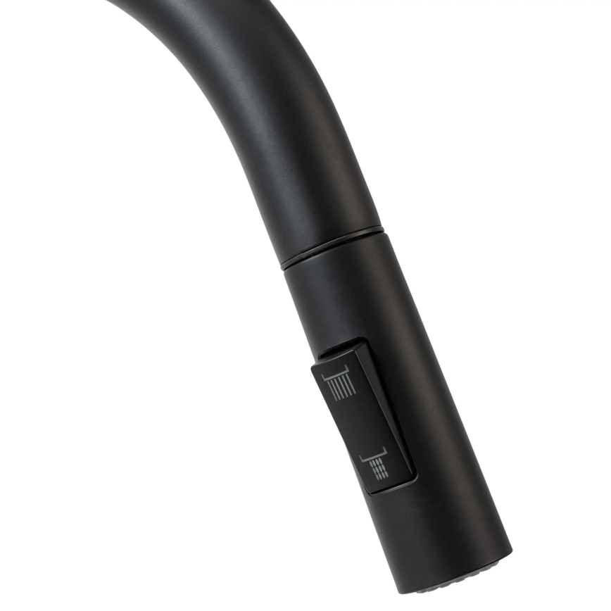 REA-B7564 - Bateria zlewozmywakowa z wyciąganą wylewką i filtrem ECO FRESH, 37,5 cm, matowa czerń