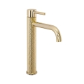 REA-B8821 - Bateria umywalkowa LUNGO ART 28 cm złota