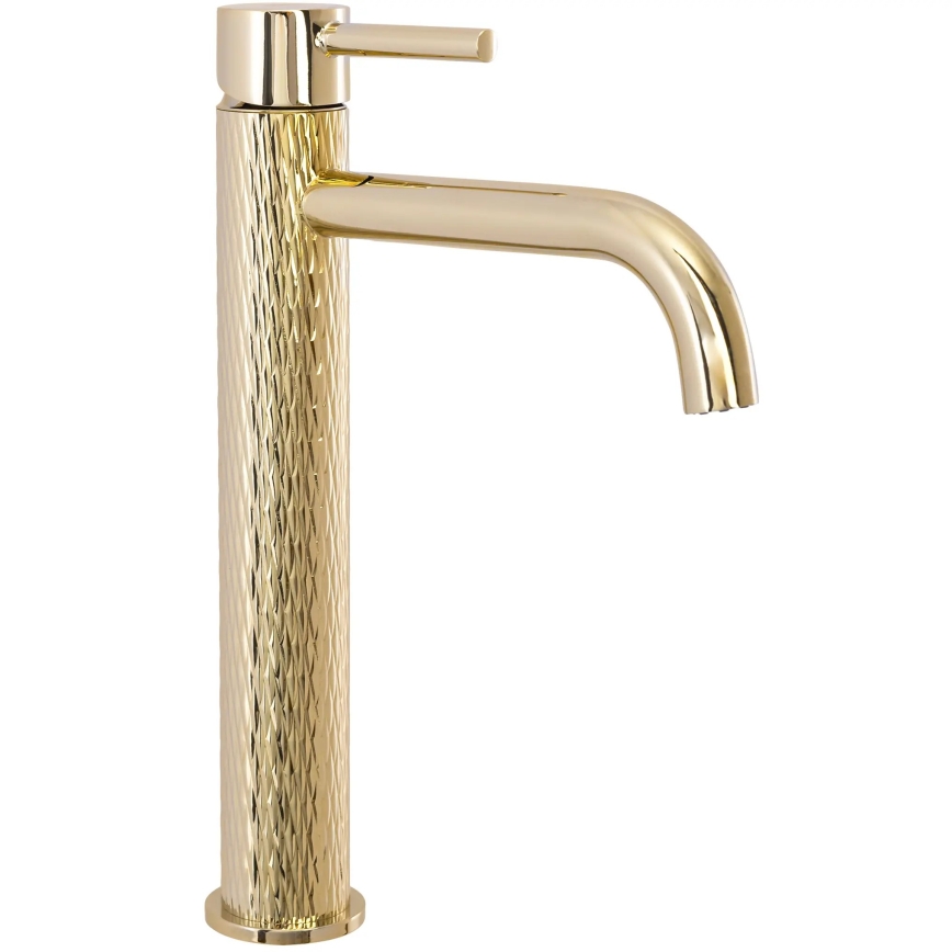 REA-B8821 - Bateria umywalkowa LUNGO ART 28 cm złota