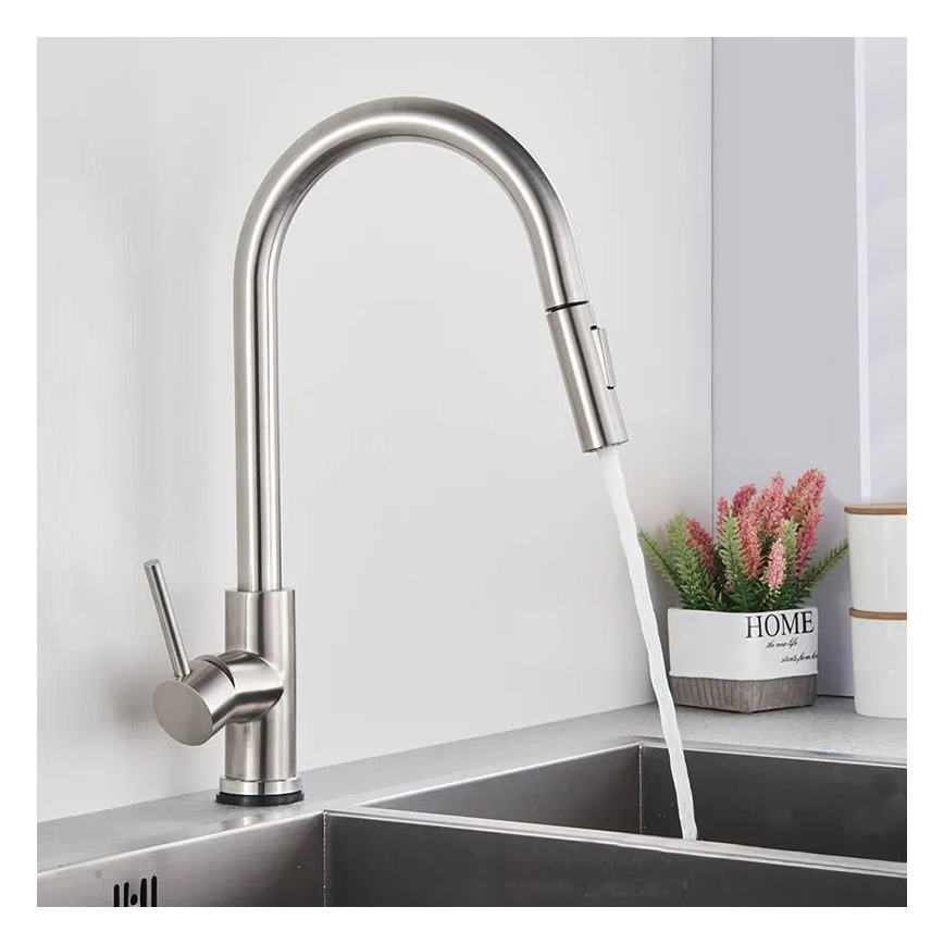 REA-B9146 - Bateria kuchenna z wysuwaną słuchawką FRESH 39,5 cm nikiel