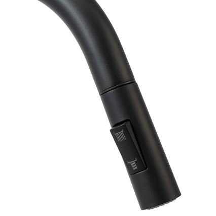 REA-B9147 - Bateria zlewozmywakowa FRESH z wyciąganą słuchawką, 39,5 cm, czarny mat