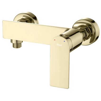 REA-B9984 - Zestaw prysznicowy z baterią STORM, złoty