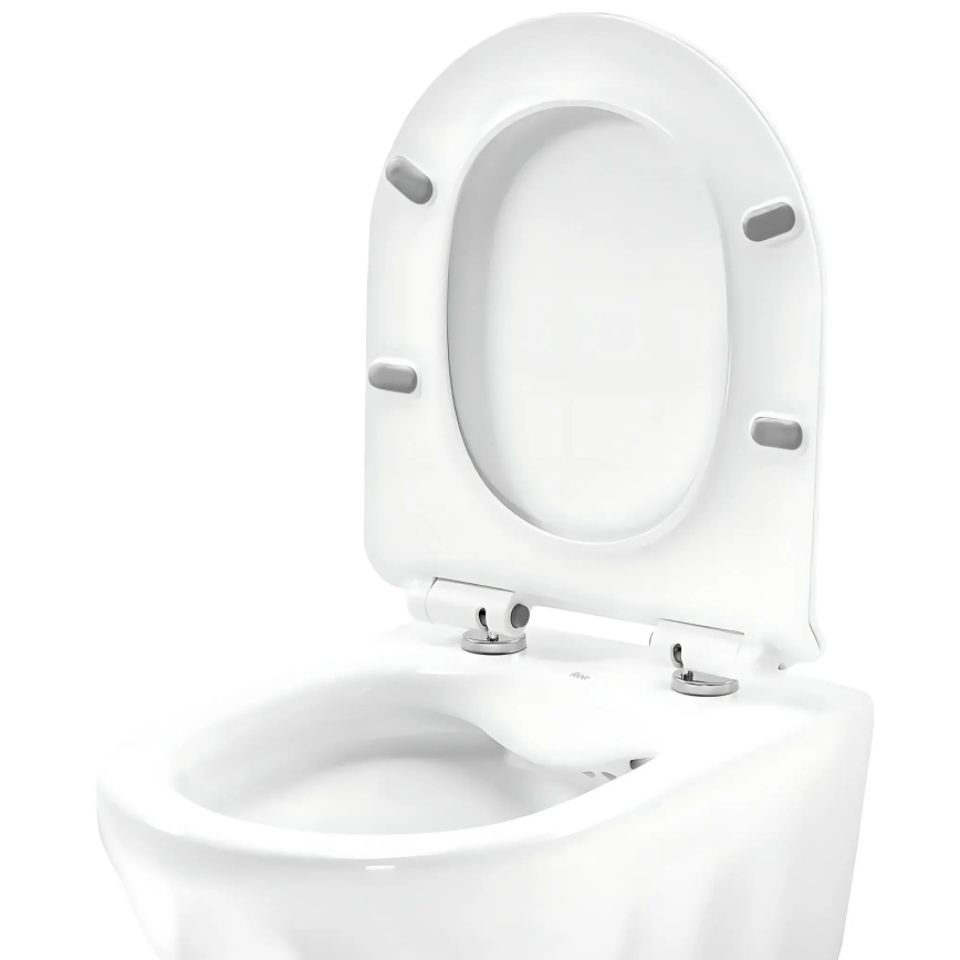 REA-C1652 - WC wiszące z deską sedesową GUSTAVO RIMLESS ceramika/biała
