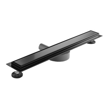REA-G7803 - Odpływ liniowy NEOX PRO 80 cm stal nierdzewna/czarny