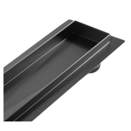 REA-G7803 - Odpływ liniowy NEOX PRO 80 cm stal nierdzewna/czarny