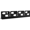 REA-K3218 - Listwa spadkowa 140 cm czarna