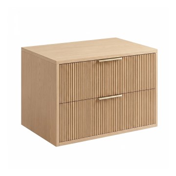 REA-M0408 - Wisząca szafka łazienkowa pod umywalkę MONO 60x47 cm beżowa