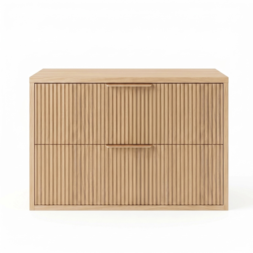 REA-M0408 - Wisząca szafka łazienkowa pod umywalkę MONO 60x47 cm beżowa