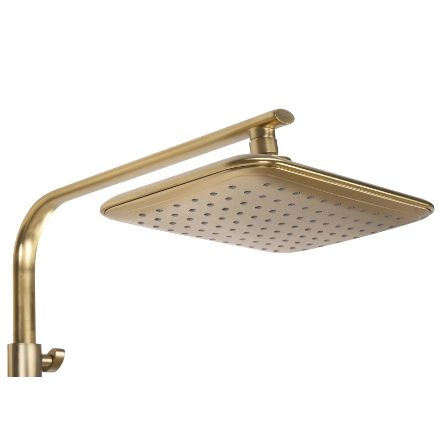 REA-P5004 - Zestaw prysznicowy TOM z baterią termostatyczną, wykończenie szczotkowanego złota