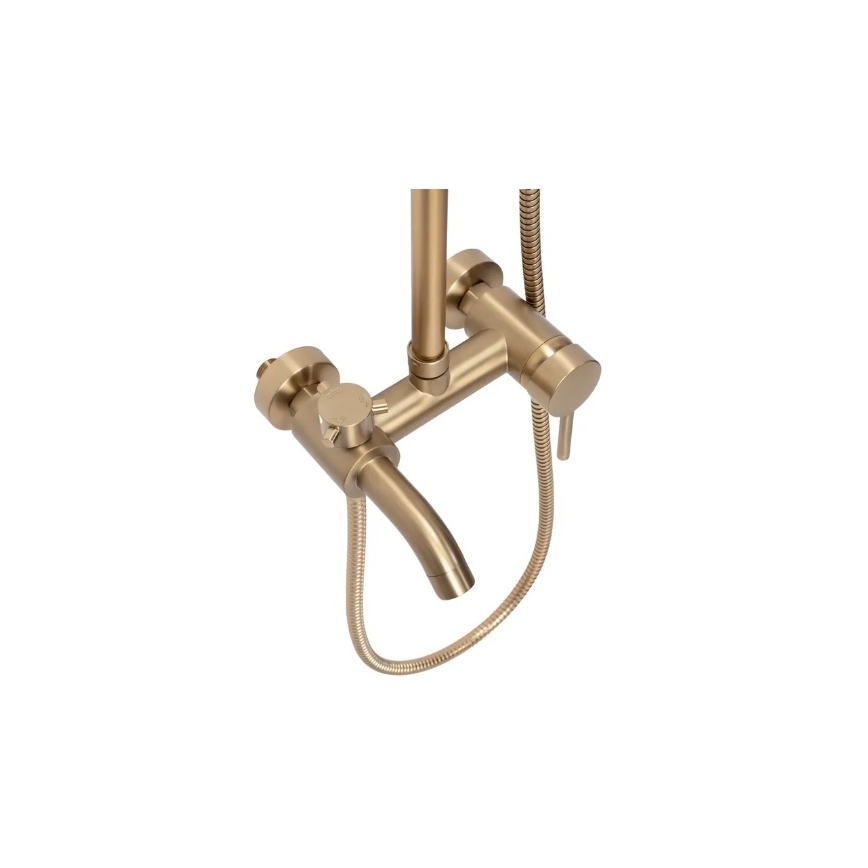 REA-P7051 - Zestaw prysznicowy LUIS z baterią, szczotkowane złoto