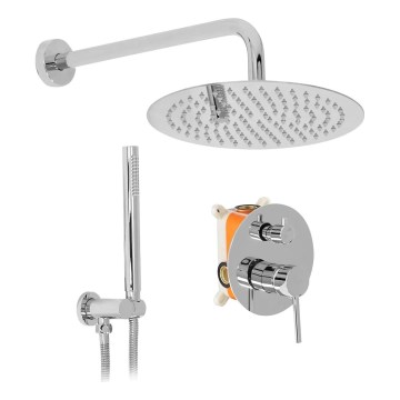 REA-P8007 - Zestaw prysznicowy z baterią podtynkową LUNGO chrom błyszczący