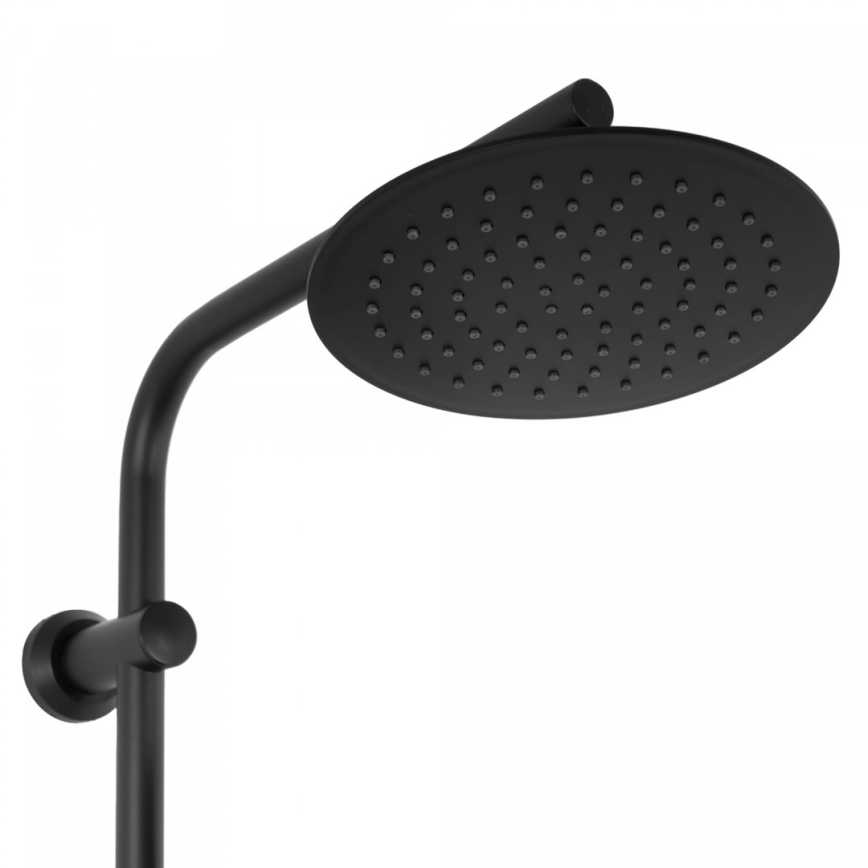 REA-P8804 - Zestaw prysznicowy BLISS z baterią termostatyczną, matowa czerń
