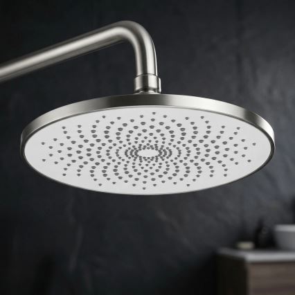 REA-P9498 - Zestaw prysznicowy z baterią RIVO, szczotkowana stal