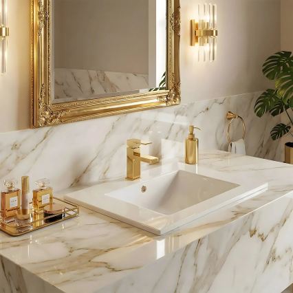 REA-U0190 - Umywalka wpuszczana DAFNE 46,5x72 cm ceramika/biały połysk