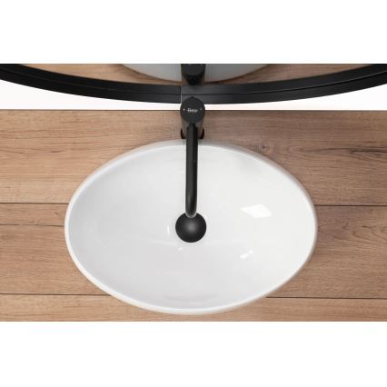REA-U0462 - Umywalka nablatowa LINDA 34x48,5 cm ceramika/biały połysk