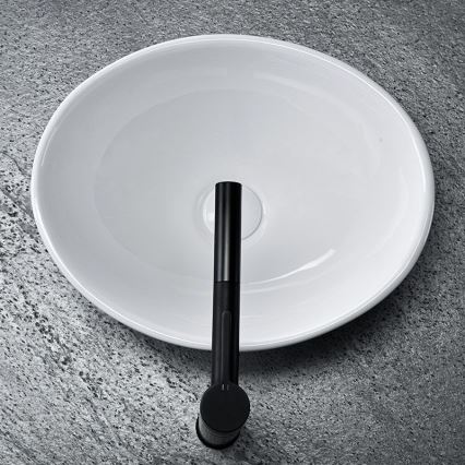 REA-U0623 - Umywalka nablatowa SOFIA MINI 27x34 cm ceramika/błyszcząca biel