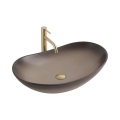 REA-U0626 - Umywalka nablatowa ROYAL 36x62 cm ceramika/brązowa