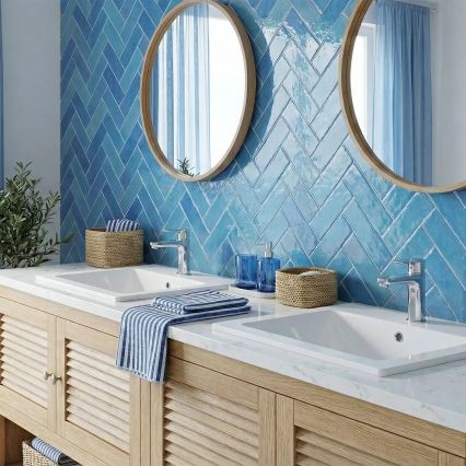 REA-U0786 - Umywalka wpuszczana DAFNE 47x62 cm ceramika/biały połysk