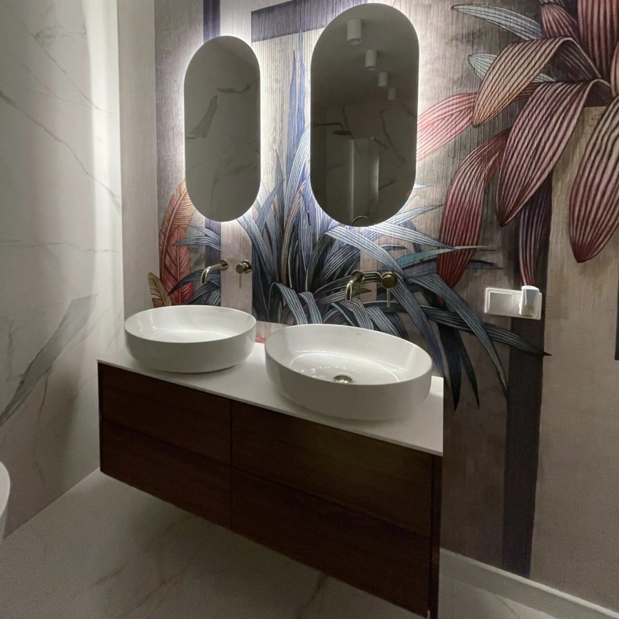 REA-U1223 - Umywalka nablatowa QUEEN 41,5x55 cm ceramika/biały połysk