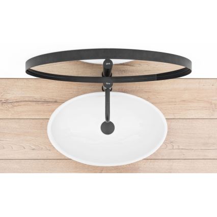 REA-U4603 - Umywalka nablatowa PAMELA 33x53 cm ceramika/biały połysk