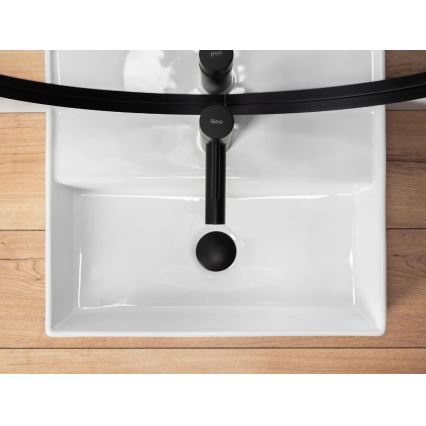 REA-U5000 - Umywalka nablatowa VALERIA 35,5x50,5 cm ceramika/biały połysk