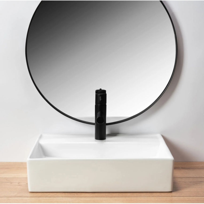 REA-U5000 - Umywalka nablatowa VALERIA 35,5x50,5 cm ceramika/biały połysk