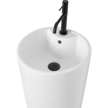 REA-U5635 - Umywalka wolnostojąca BLANKA 85x40 cm ceramika/biały połysk