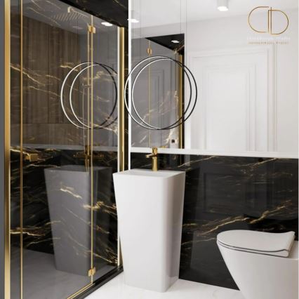 REA-U5637 - Wolnostojąca umywalka ARIS 37,5x44 cm ceramika/biały połysk