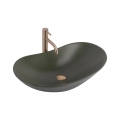 REA-U6372 - Umywalka nablatowa ROYAL 35,5 x 61,5 cm ceramika/oliwkowa