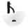 REA-U6803 - Umywalka nablatowa KATE 24,5 x 36,5 cm ceramika/biały połysk