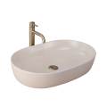 REA-U9655 - Umywalka nablatowa CLEO 41x60,5 cm ceramika/beżowa