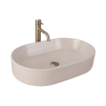 REA-U9661 - Umywalka nablatowa NADIA 38,5x61 cm ceramika/beżowy